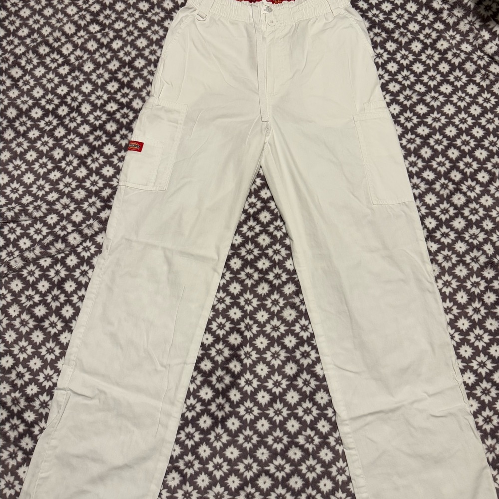 Men's White Medical Scrub Pants